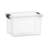 Superio 14.7 Qt. Clear Storage Bin with Lid, Plastic Organizing Storage Box for Home-1464415460