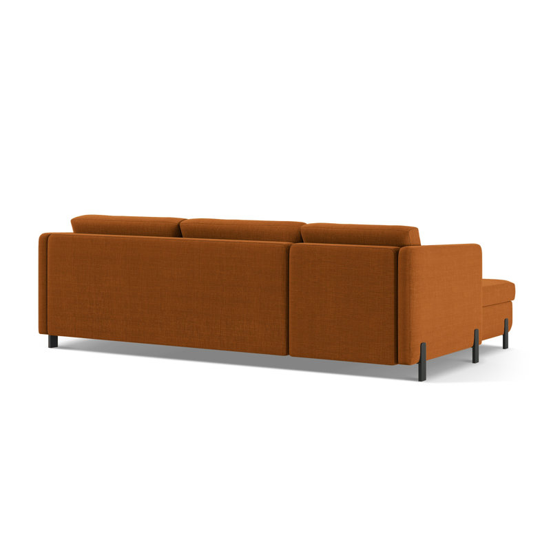 Bejna 3 Seater Sofa Bed, Right Hand Facing, Brick, 80cm H x 280cm W x 170cm D