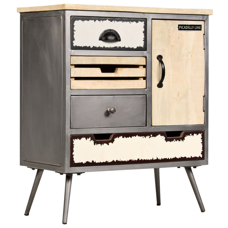 Newport Beach Sideboard Solid Mango Wood and Steel