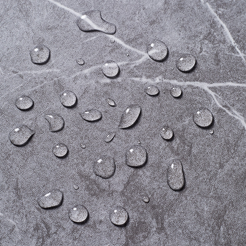 Deehan Self-Adhesive Floor Tiles: Realistic Stone & UV Coated, Dark Grey