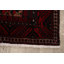 Tapis décoratif en laine de conception unique noué à la main rouge foncé de conception unique 3 pi 7 po x 6 pi 6 po Beeck