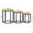 Hexagonal Set Of 3 End Table