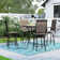 Allenna 4 - Person Metal Patio Dining Set with Square Table