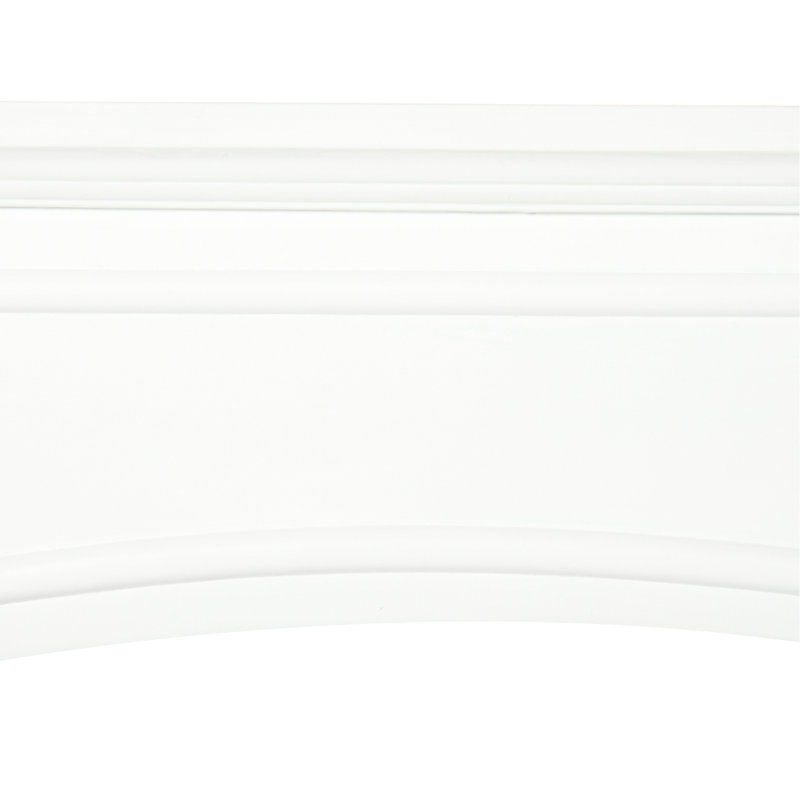 Fireplace Surround - White, 29" Interior Width, Decorative Trait, 45.25" Wide Presentation Spot, Easy To Tidy And Mop, Tipping, Electric Touch, Decoration Space, Wipe , For Fireplaces