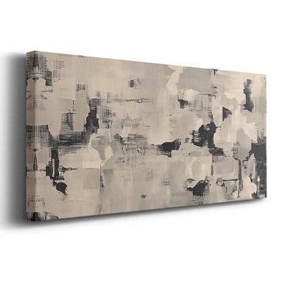 Série abstraite-XXXIV- Toile tendue avec châssis - Prêt à accrocher