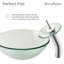 Lavabo vasque en verre Cascade 16,5 avec robinet-50687255