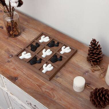 : Pine Ridge Black Bear Tic Tac Toe Tabletop Game - Tic