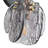 1-Smoke gray dimmable glass iron wall lamp