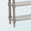 Console en bois et gris à deux tiroirs Gunars H 31,09 po x l 46,54 po x P 11,46 po Gunars