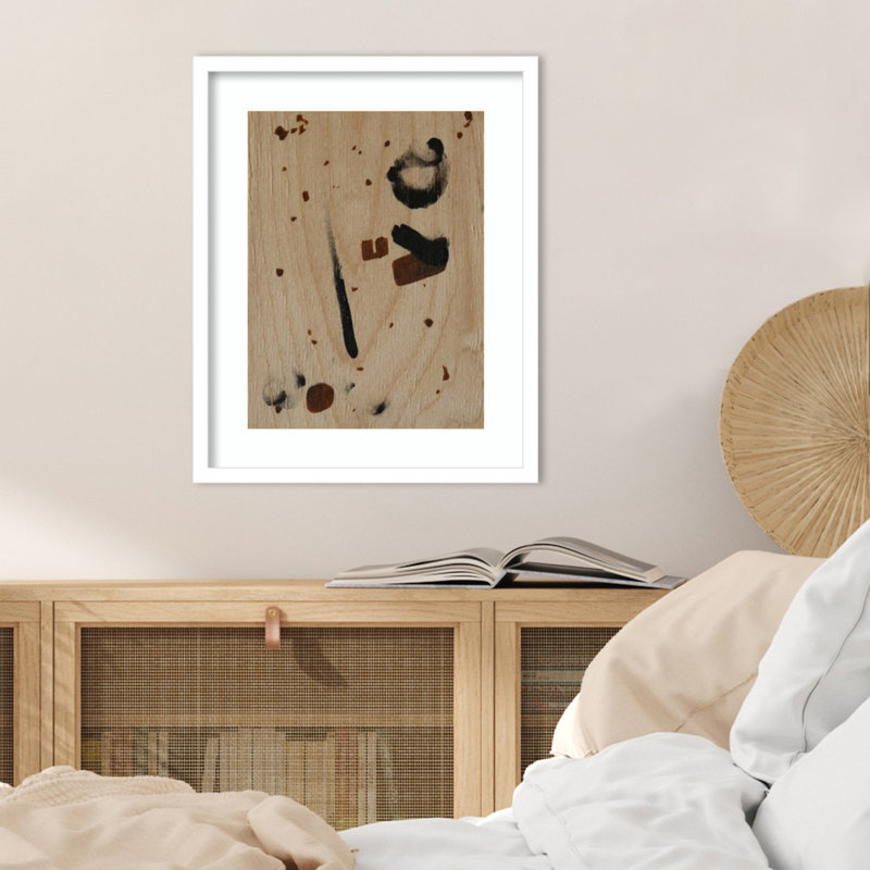 «Spattered Whispers» par Conard Wood, reproduction d'art encadrée, H 21 po x l 17 po
