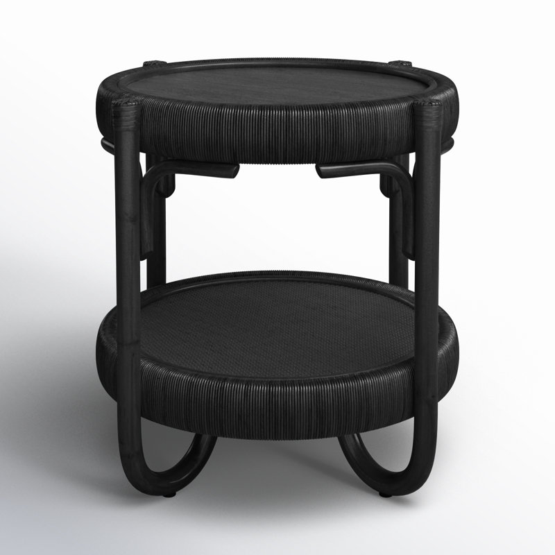 Willow Creek End Table, Antique Black