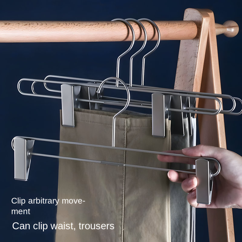 Séchoir à linge rétractable en acier inoxydable