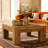 Square Greeting Table,Coffee Table,Cocktail Table,Rustic Accent Center