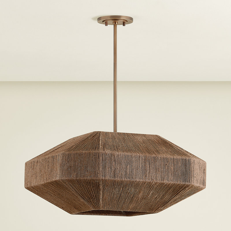 LAKEN Chandelier, 14.25" H x 24" W x 24" D
