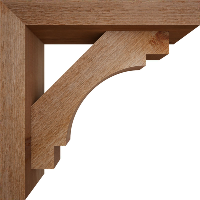 Support Merced Block avec support décalé, 16 x 16, Cèdre rouge occidental de l 4 po (scié brut)