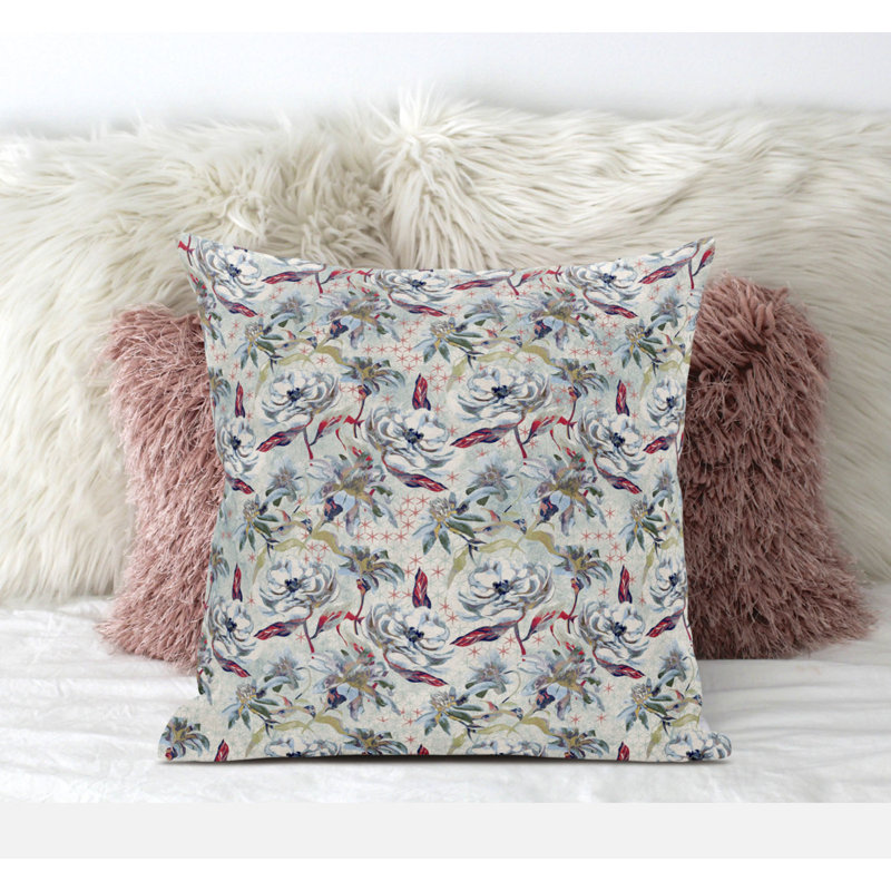  Coussin en suède avec étoiles roses, 20 po X 20 po, Rouge, pêche