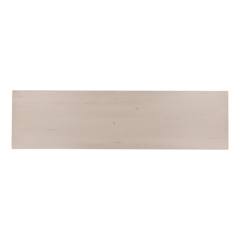 Furniture Classics Alice Mahogany Turned Leg Console Table, Cream
