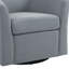 Fauteuil demi-tonneau pivotant rembourré Aunna-1858422840
