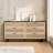 Annslee 59.06" 6-Drawers Rattan Dresser Rattan Bedroom Furniture Rattan Storage Rattan Chest-1885409869
