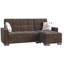 Chaise longue rembourrée convertible avec rangement