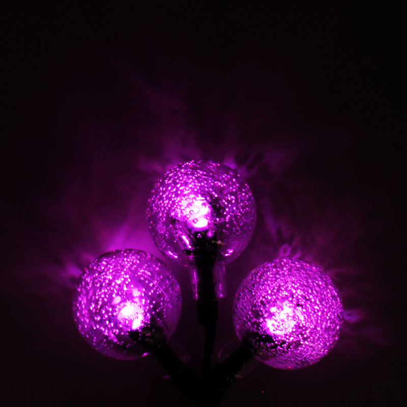 6.5'' Solar Powered Integrated LED Outdoor Hanging Light, Pink