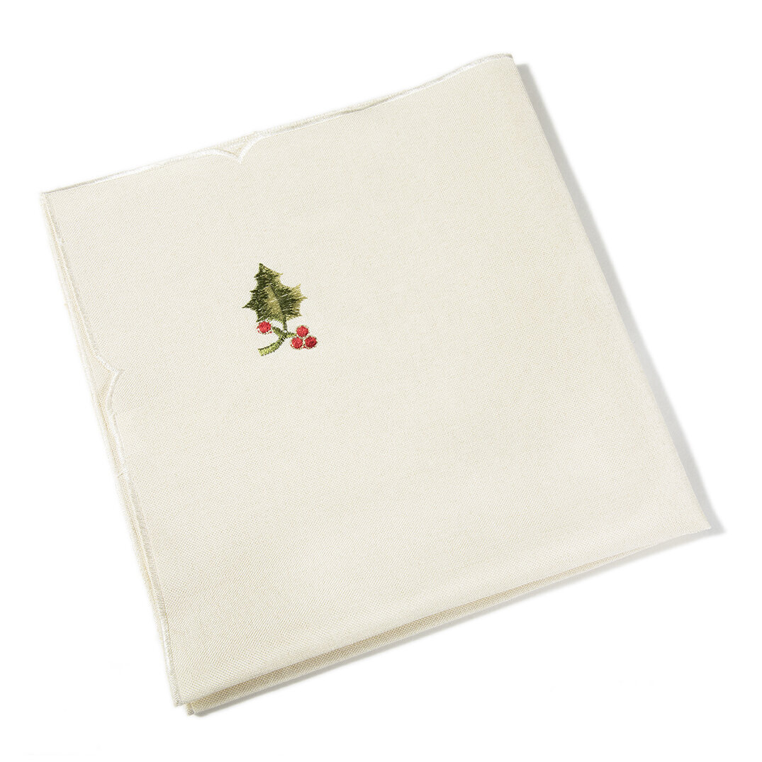 Florence Monogrammed Cloth Dinner Napkins - Set of 4 napkins