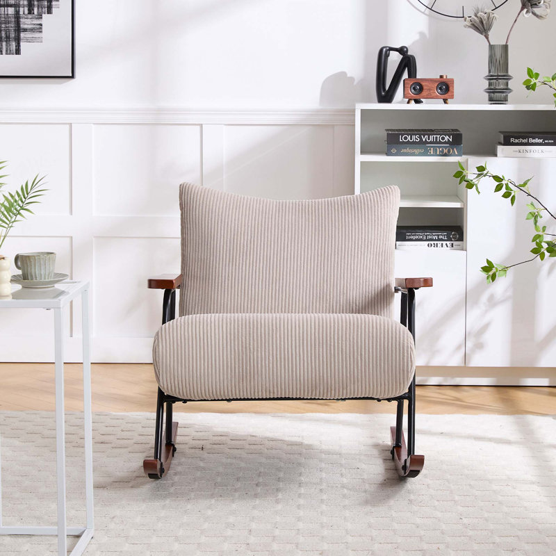 Fauteuil à bascule Modern, Beige