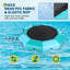 Trampoline gonflable aquatique, videur flottant de 15 pi, avec échelle, pompe, ancres, cordes, pour piscine de lac