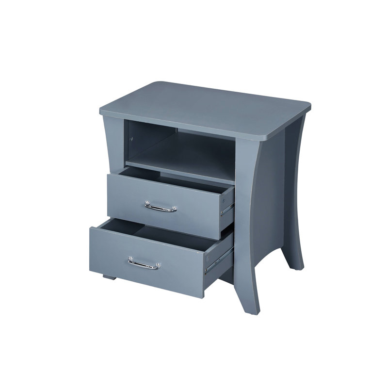 Colt Gray Finish Accent Table, Gray