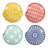 Ceramic Spoon Rest For Stove Top, 4.6 Inch Cooking Spoon Holder For Kitchen Counter, Stackable Utensil Rest Holder For Spatula Ladles Tong, Set Of 4, Assorted Colours