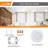 Round Color Selectable Integrated LED Flush Mount Downlight-72110792-88802470
