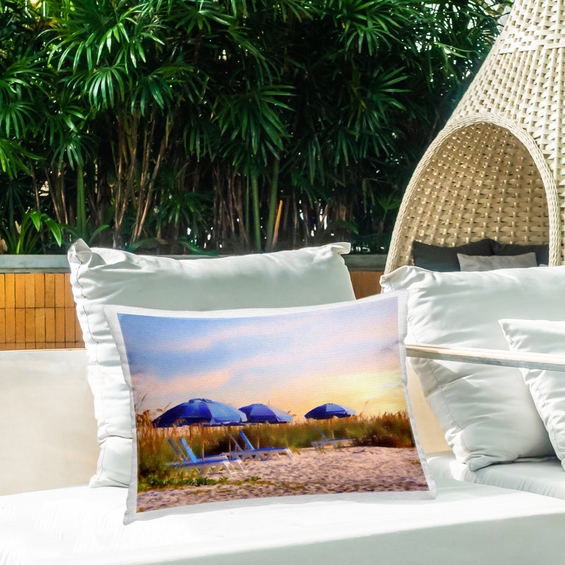 Coussin d'extérieur imprimé Summer Summer Sunrise par Graffi *ee Studios