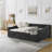 Upholstered Tufted Daybed | Velvet Button - Tufted Copper Nail - Trimmed Waved Arms & Drawers-1166931860-1166931862