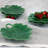 Martha Stewart Maple Leaf 10 Inch Figural Plate 6 Piece Set In Green