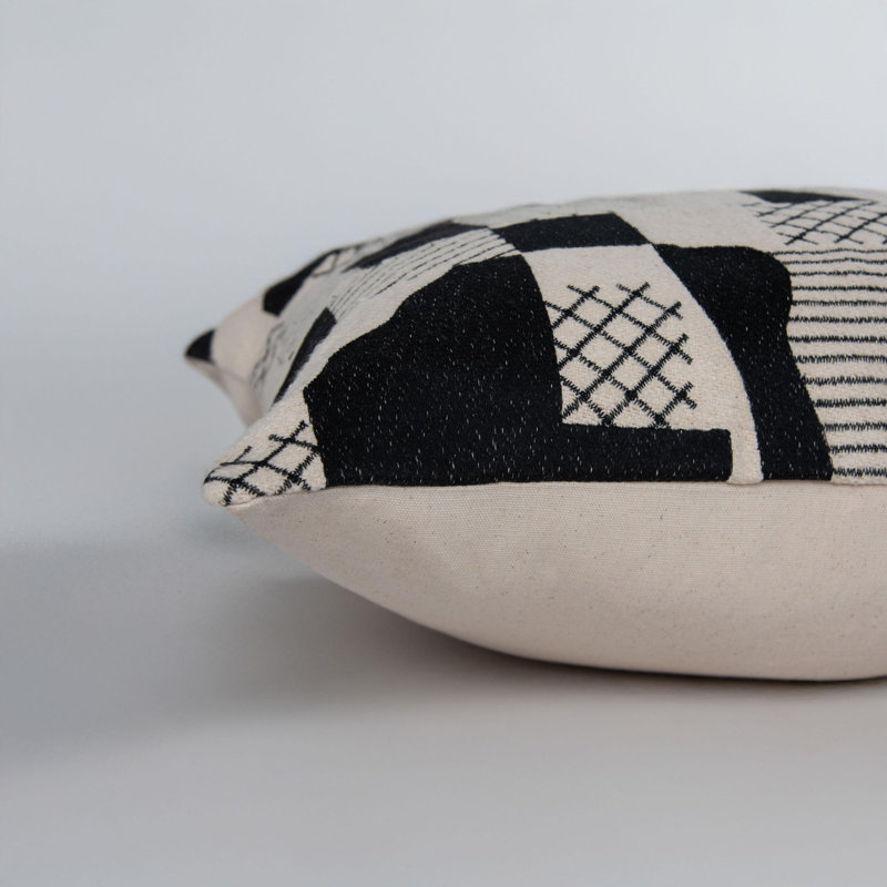 100% Cotton Throw Pillow, Down Blend