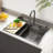 33.2 " L Drop-In Single Bowl Stainless Steel Kitchen Sink-93534110-93534111