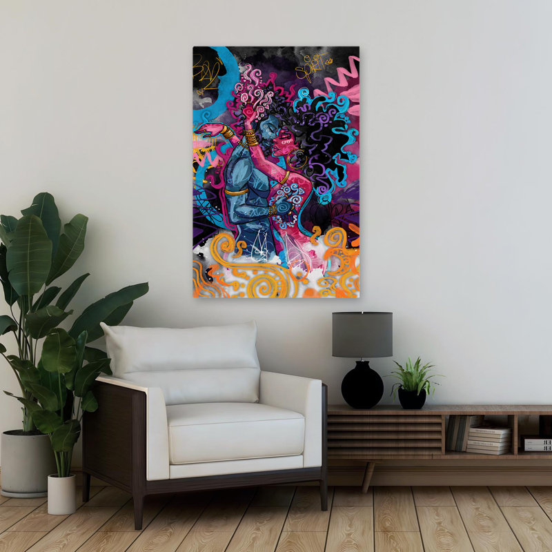 Paix - Art contemporain afro-américain, H 36 po x l 24 po