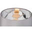 Zellner 45cm Grey Chrome Table Lamp