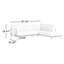 Canapé modulaire en aluminium Darleen-500596311