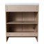 Disposition de meuble-lavabo blanc en résine blanche. 30 pouces autoportantes, 2 portes d'armoire. Fabrication en contreplaqué, tablette réglable. Poignées en métal. Plancher de chêne brut avec inclus. Fabriqué, sensé-312587460-312587462-312587456