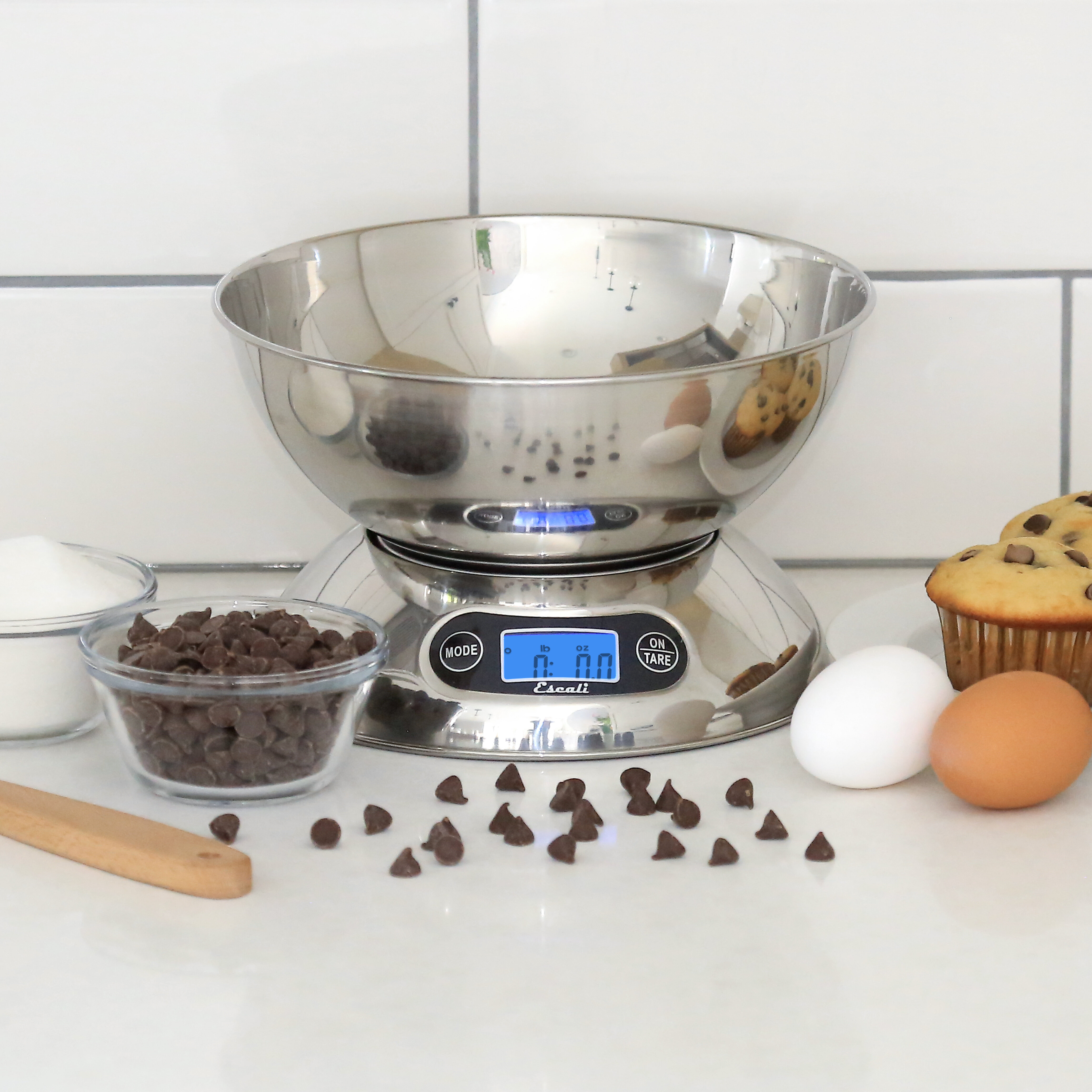Escali Rondo Stainless Steel Digital Kitchen Scale with Bowl & Reviews