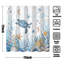  Rideau de douche Nautical Coastal Turtle