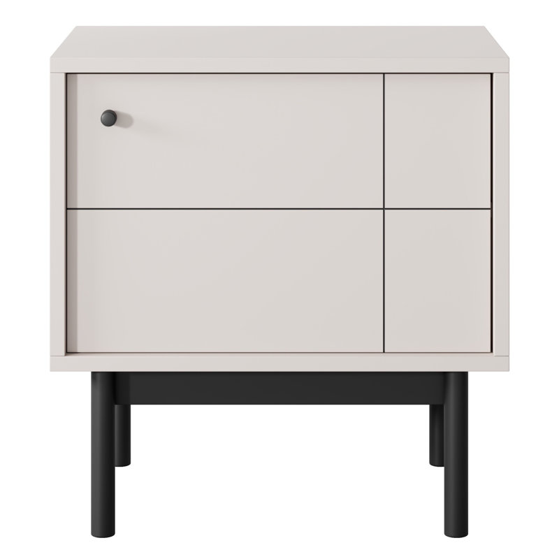54cm W Manufactured Wood Bedside Table
