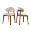 Ensemble de 2 chaises de salle à manger rembourrées en bois massif-1195383871