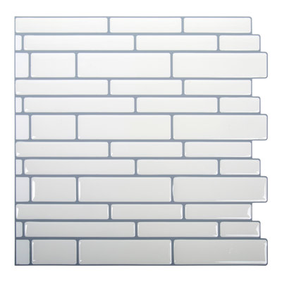 10'' W x 10'' L PVC Peel and Stick Mosaic Tile