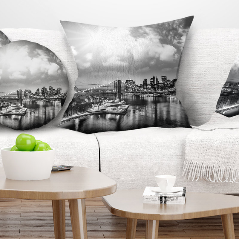 Housse et insert de coussin Cityscape, 18 po x 18 po, Coussin décoratif
