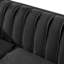 Ensemble de canapé de luxe en velours avec garnitures en acier inoxydable doré, design moderne Mid-Century pour les salons élégants