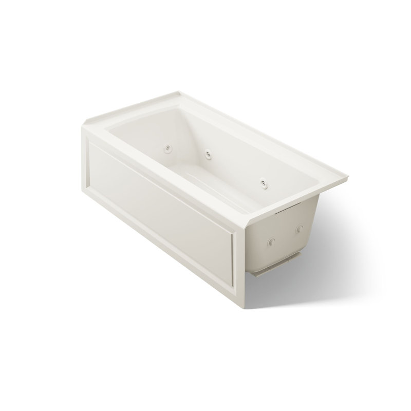 Archer 60" x 30" Alcove Whirlpool, Thunder Gray, Right