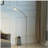 54-inch long Tiny Silver Integrated LED Task Floor Lamp