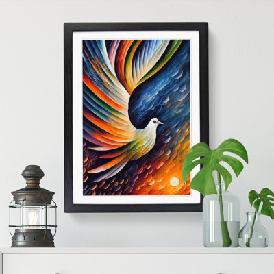 Abhijit Dove Bird In Colour - Picture Frame Print